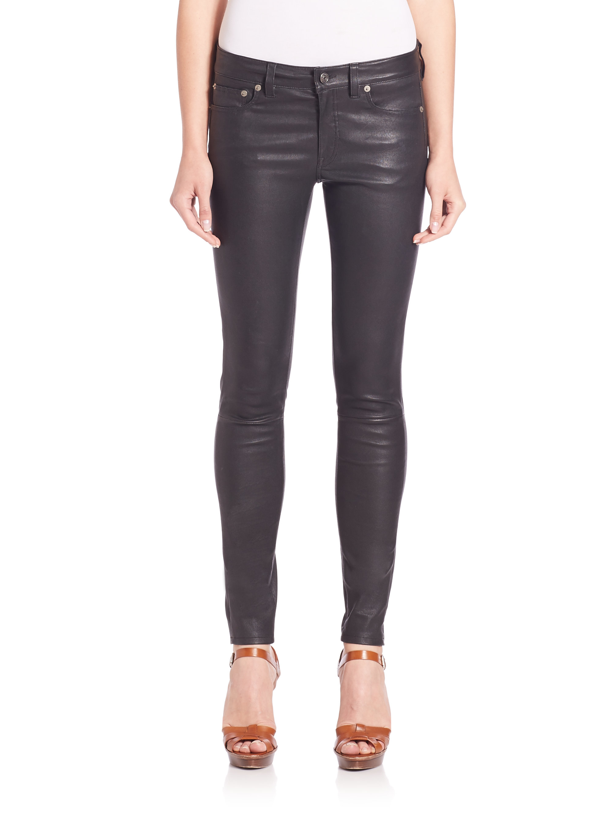 polo leather pants